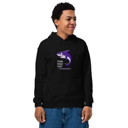 Black Kids Hoodie - Youth Heavy Blend